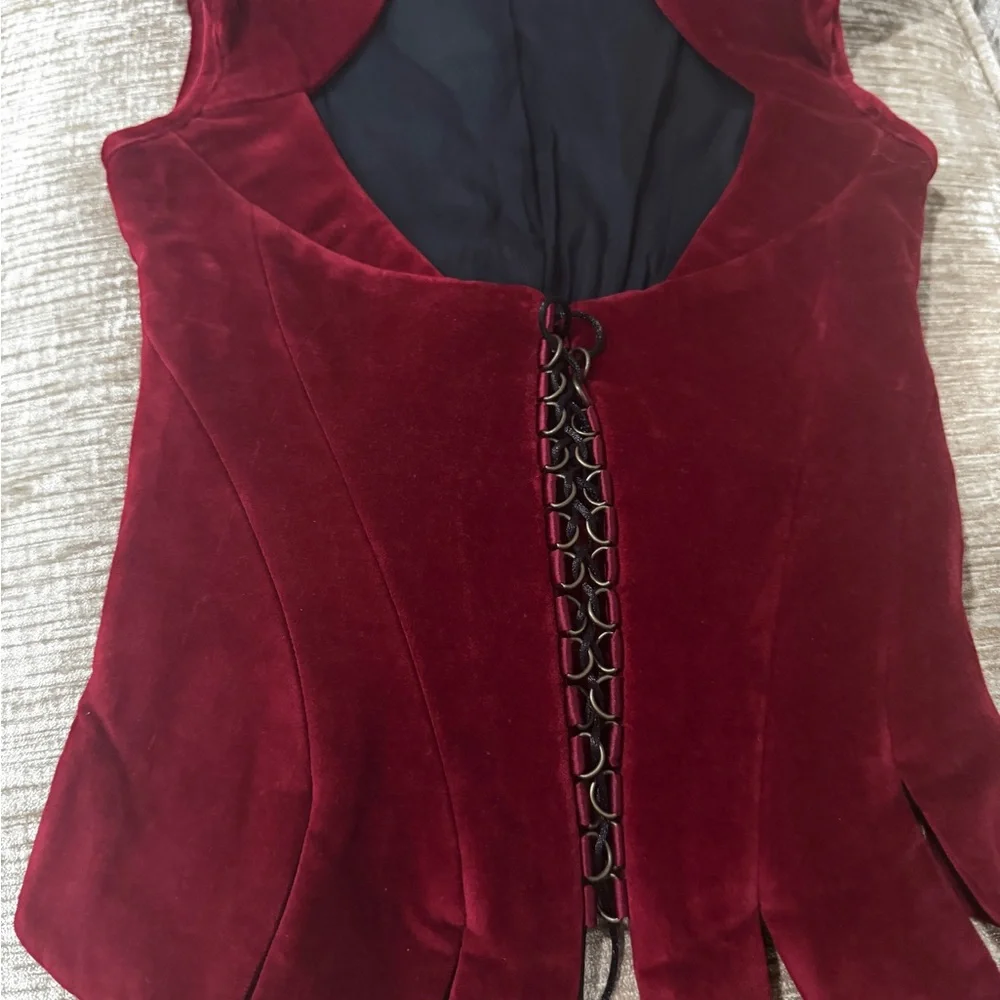 SOLD*****VELVET corset - Picture 3 of 6